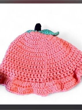 Peach Crochet Hat